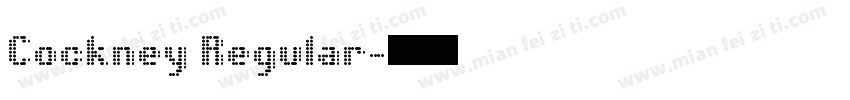 Cockney Regular字体转换